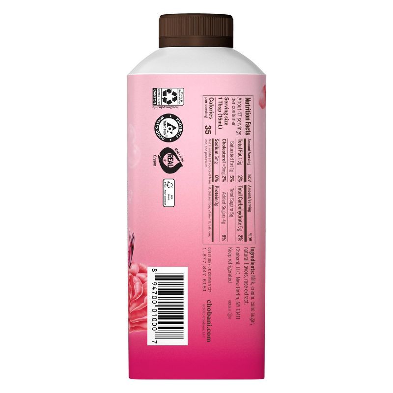 slide 4 of 9, Chobani Raspberry Rose Dairy Creamer - 24 fl oz, 24 fl oz