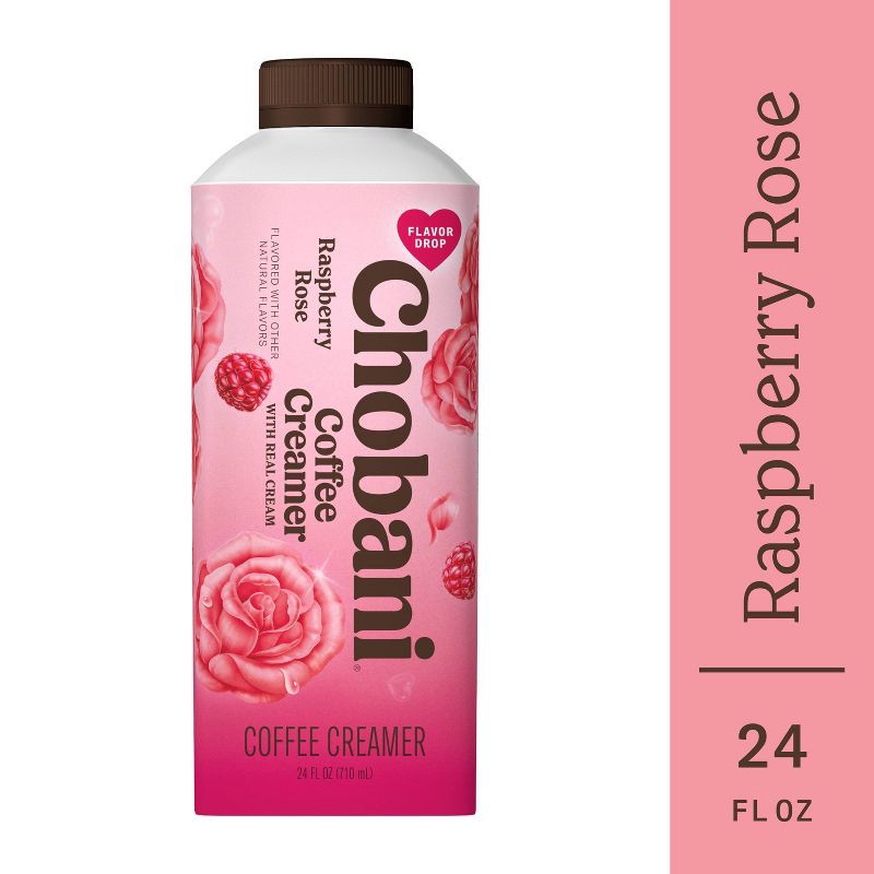 slide 6 of 9, Chobani Raspberry Rose Dairy Creamer - 24 fl oz, 24 fl oz