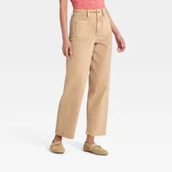 Women's Highest-Rise Sailor Straight Jeans - Universal Thread™ Tan 12