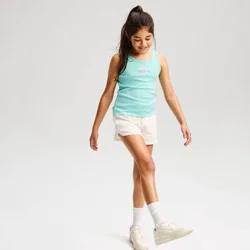 Girls' French Terry Pull-On Dolphin Hem Shorts - Cat & Jack™ Cream M