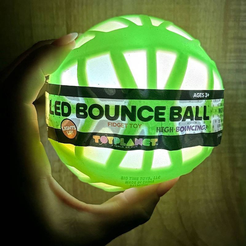 slide 3 of 15, Toy Planet LED Bounce Ball, 1 ct