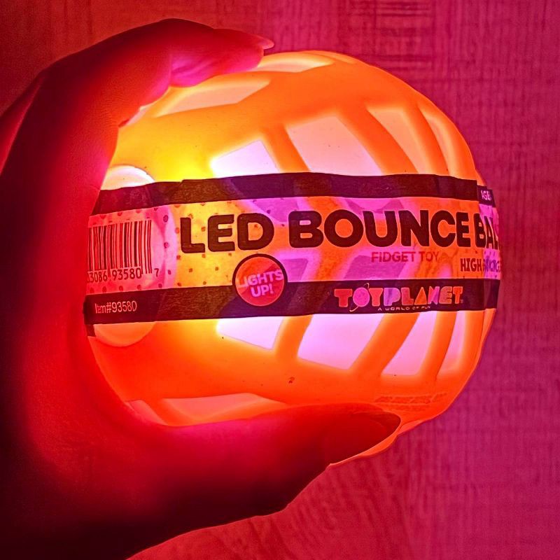 slide 6 of 15, Toy Planet LED Bounce Ball, 1 ct