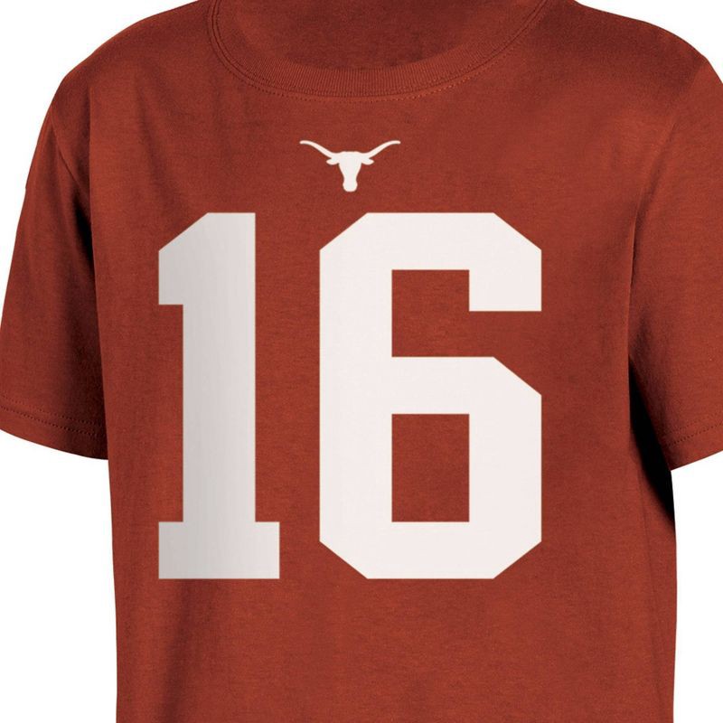 slide 3 of 3, NCAA Texas Longhorns Boy's Arch Manning T-Shirt - X-Large, 1 ct