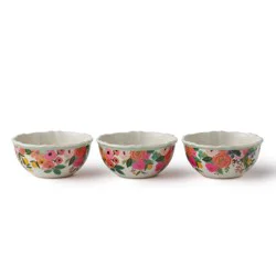 Rifle Paper Co. Garden Party 3pc Melamine Snack Bowl Set