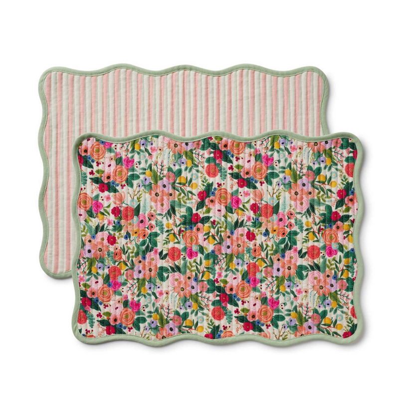slide 1 of 7, Rifle Paper Co. Garden Party Reversible Placemat, 1 ct