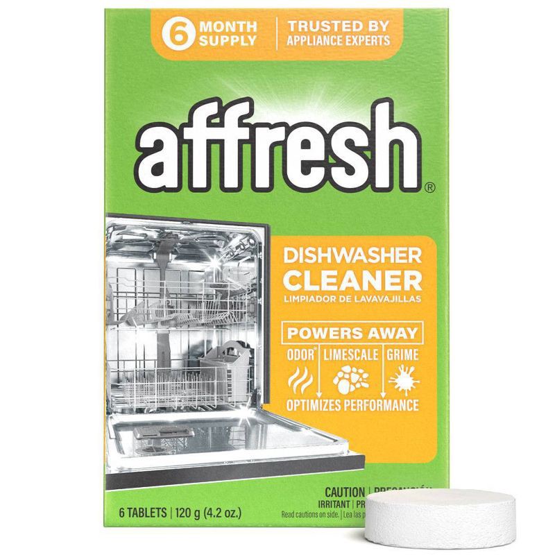 slide 1 of 7, Affresh Citrus Dishwasher Cleaner - 6ct: Appliance Tablets, Removes Limescale, Kitchen Use, 6 ct