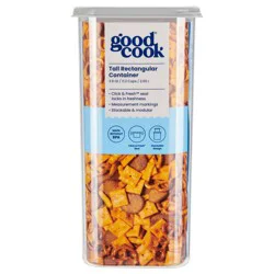 GoodCook 2.8qt 2pc Tall Rectangle + Lid Food Storage Containers Gray