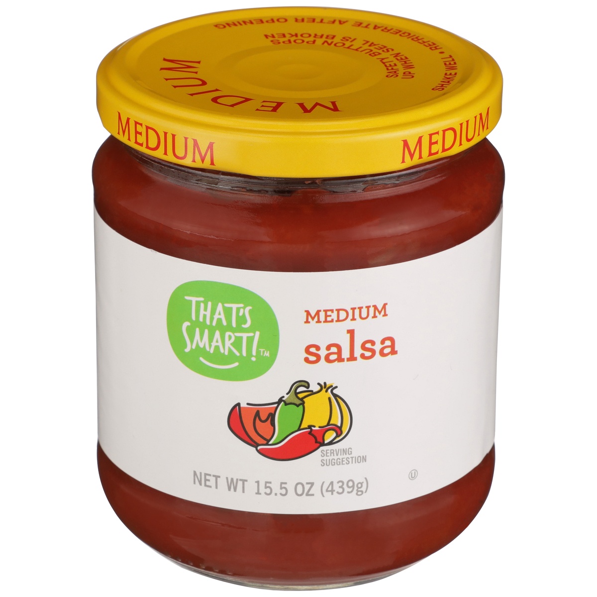 slide 1 of 1, That's Smart! Medium Salsa, 15.5 oz