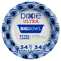 Dixie Ultra Big Disposable Bowls - 34ct/34oz