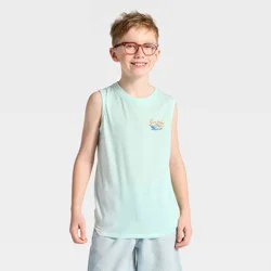 Boys' Boat Graphic Tank Top - Cat & Jack™ Light Mint Green S