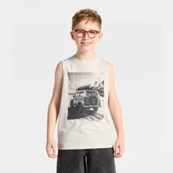 Boys' Graphic Tank Top - Cat & Jack™ Gray S