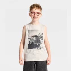 Boys' Graphic Tank Top - Cat & Jack™ Gray S