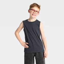 Boys' Tank Top - Cat & Jack™ Charcoal Gray L