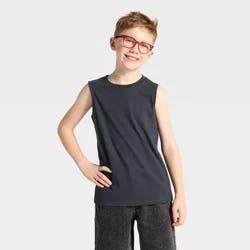 Boys' Tank Top - Cat & Jack™ Charcoal Gray L