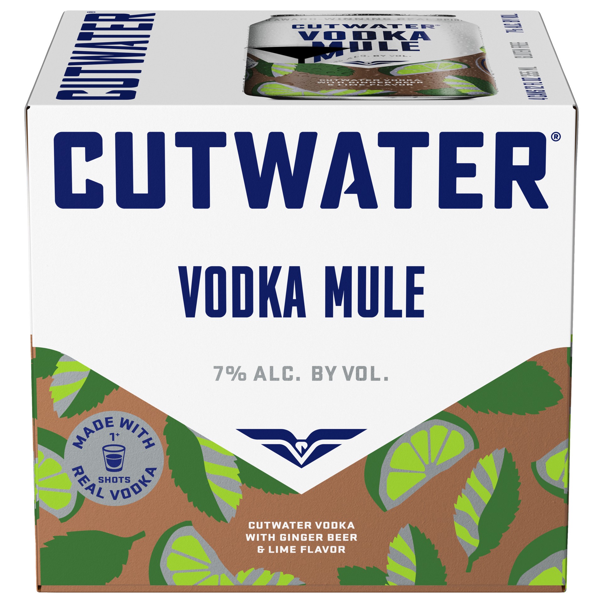 slide 4 of 7, Cutwater Spirits Ginger Beer & Lime Flavor Vodka Mule 4 - 12 fl oz Cans, 48 fl oz