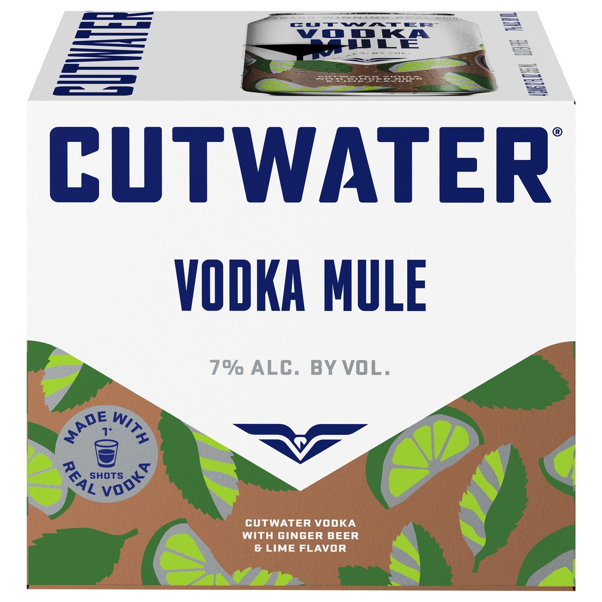 slide 1 of 7, Cutwater Spirits Ginger Beer & Lime Flavor Vodka Mule 4 - 12 fl oz Cans, 4 ct; 12 oz