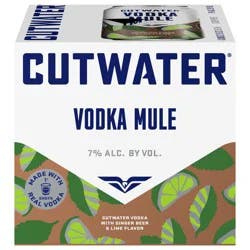 Cutwater Spirits Spirits Ginger Beer & Lime Flavor Vodka Mule 4 - 12 fl oz Cans