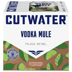 Cutwater Spirits Ginger Beer & Lime Flavor Vodka Mule 4 - 12 fl oz Cans