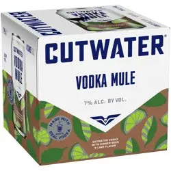Cutwater Spirits Vodka Mule, 4 Pack, 12 fl oz Cans