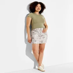 Women's Mini Denim Skirt - Wild Fable™ Camo 17