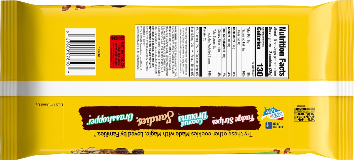 slide 7 of 9, Keebler Country Style Oatmeal Cookies with Raisins 1 10.1 oz, 10.1 oz