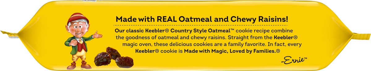 slide 9 of 9, Keebler Country Style Oatmeal Cookies with Raisins 1 10.1 oz, 10.1 oz