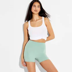 Women's High-Rise ButterBliss Bike Shorts - Wild Fable™ Slate Blue XXS