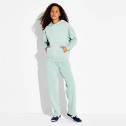 Women's Oversized Hooded Pullover Sweater - Wild Fable™ Slate Blue M