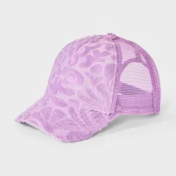 Girls' Terry Trucker Hat - Cat & Jack™ Purple