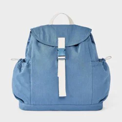 Kids' Canvas Drawstring Backpack - Cat & Jack™ Blue