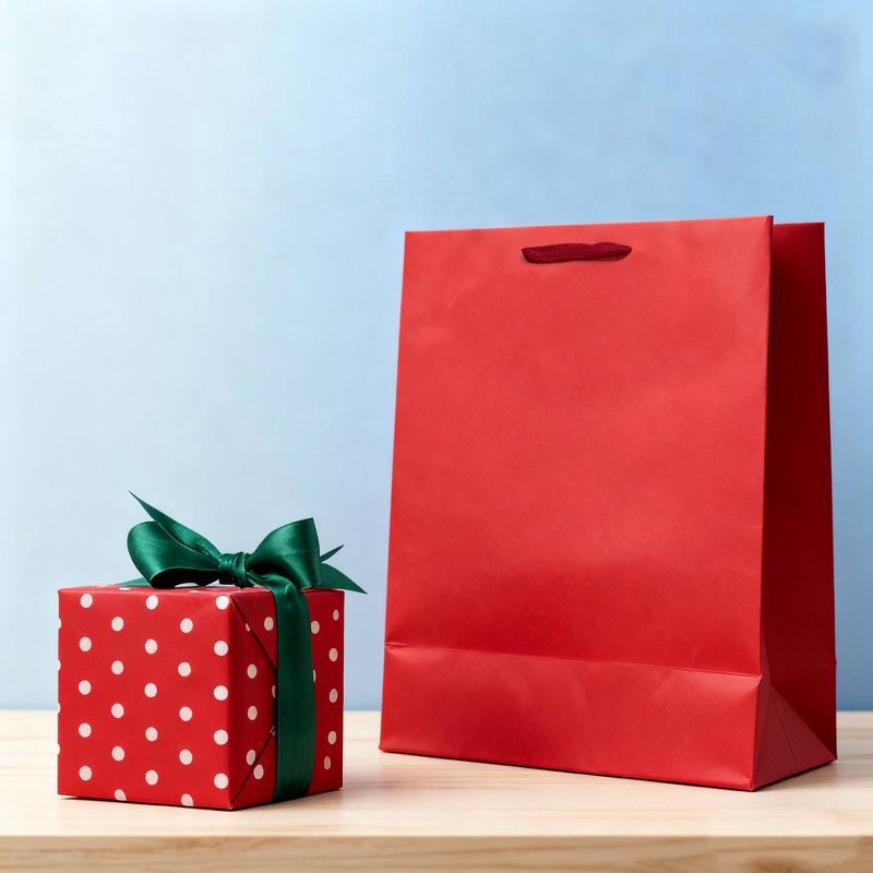 slide 2 of 3, Bows And Sparkles Large Gift Bag Red, 1 ct