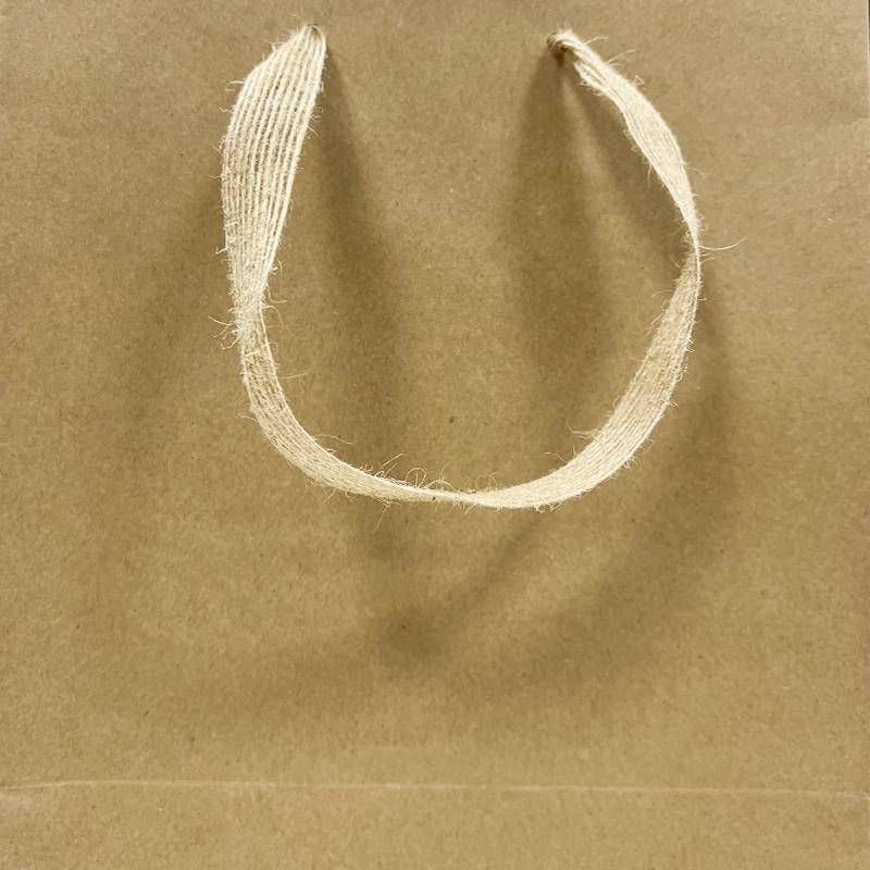 slide 3 of 3, Bows and Sparkles Large Gift Bag Kraft Natural, 1 ct