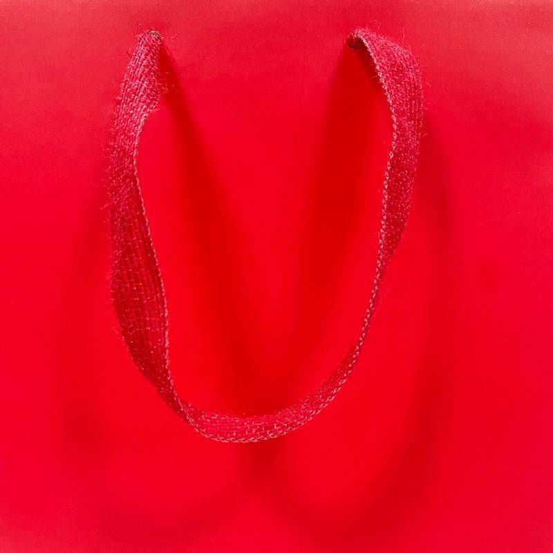 slide 3 of 3, Bows And Sparkles Small Gift Bag Red, 1 ct