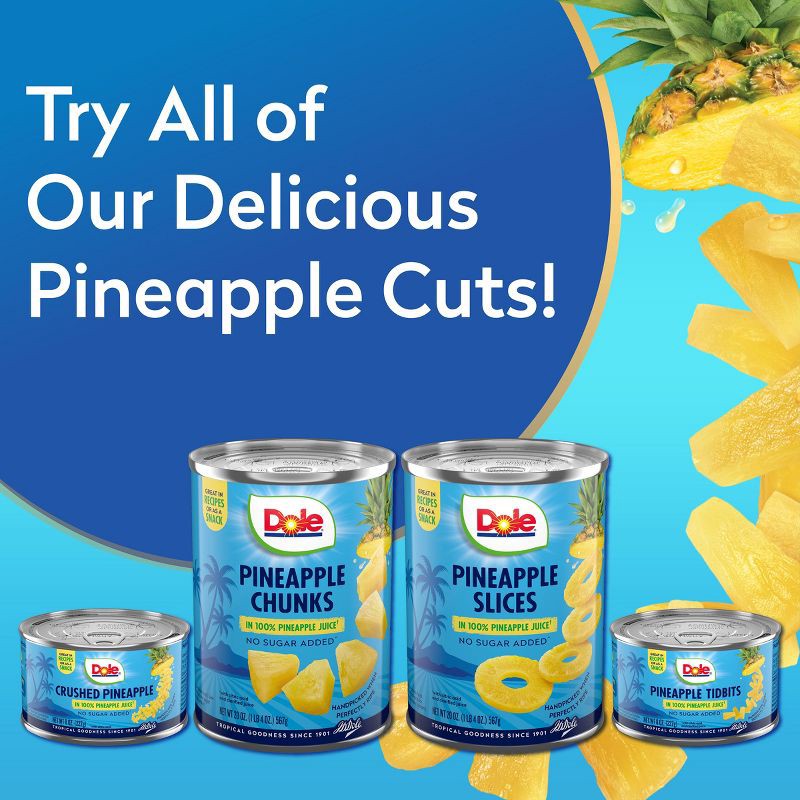 slide 6 of 6, Dole Pineapple Tidbits in Pineapple Juice - 20oz, 20 oz