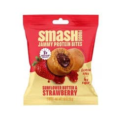 Smash Foods Sunflower Butter and Strawberry Jammy Protein Bites - 1.8oz/5ct
