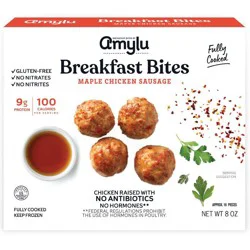 Amylu Foods Maple Chicken Sausage Breakfast Bites - 8oz