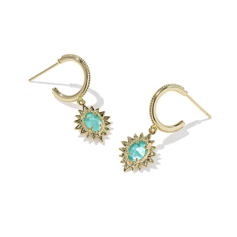 slide 1 of 1, Kendra Scott Solana Huggie Earrings - London Blue Illusion One Size, 1 ct