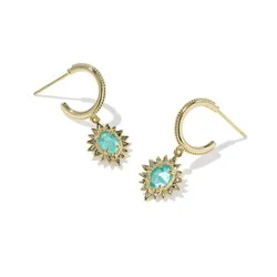 Kendra Scott Solana Huggie Earrings - London Blue Illusion One Size
