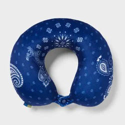 Americana Memory Foam Neck Pillow - Open Story™ Blue