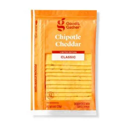 Chipotle Cheddar Sliced Cheese - 8oz - Good & Gather™