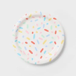 20ct Birthday Sprinkle Snack Paper Plates - Spritz™"