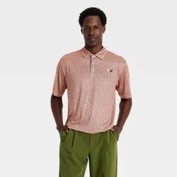Houston White Men's AOP Performance Polo Shirt - Pink L