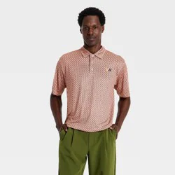 Houston White Men's AOP Performance Polo Shirt - Pink XXL