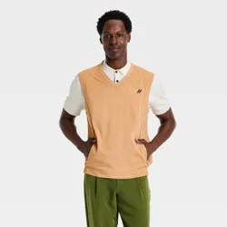 Houston White Men's Windshirt Vest - Tan S