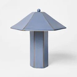 Threshold designed w/Studio McGee Ceramic Table Lamp Blue - Threshold™ designed with Studio McGee