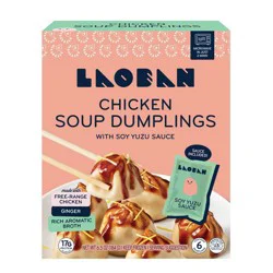 Laoban Dumplings Laoban Chicken Soup Dumplings with Sauce Packet - 6.5oz