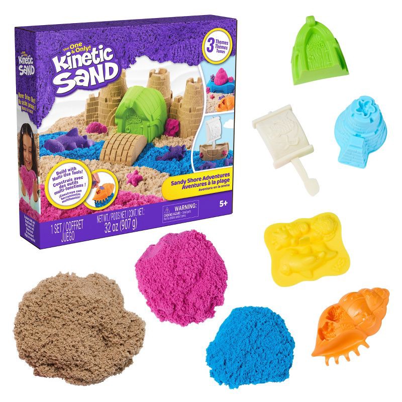 slide 1 of 9, Kinetic Sand Sandy Shore Set, 1 ct