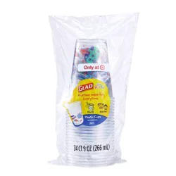 Glad for kids' Space Alien Plastic Disposable Cups - 9oz/24ct
