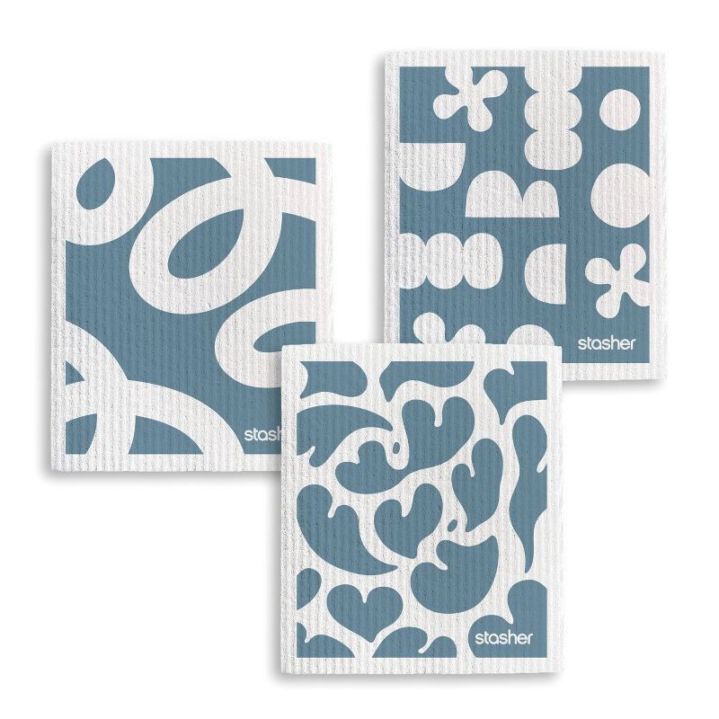 slide 1 of 4, stasher Premium Reusable Dish Cloth Paper Towels - 3pk, 3 ct