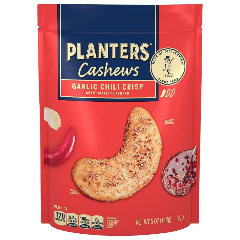 slide 1 of 3, Planters Garlic Chili Crisp Cashew - 5oz, 5 oz